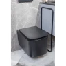 Купить купить унитаз подвесной с сиденьем микролифт, boheme mane, черный арт. 970-set-b