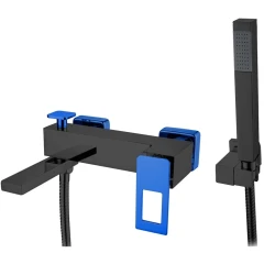 Смеситель для ванны, Boheme Q, черный арт. 143-BUW