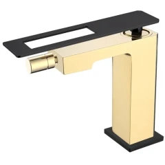 Смеситель для биде, Boheme Q, золото, черный арт. 146-GB