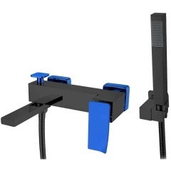 Смеситель для ванны, Boheme Q, черный арт. 143-BUW.2