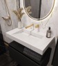 Купить купить раковина-столешница, armadi art flat, белый мрамор арт. 859-080-clct