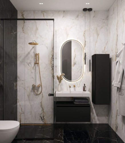 Купить купить раковина-столешница, armadi art flat, белый мрамор арт. 859-080-clct