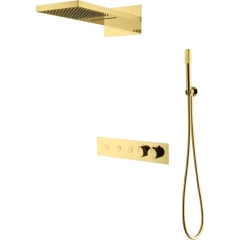 Душевая система с термостатом, Boheme Fusion, золото арт. 131-G