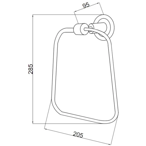 Купить купить кольцо для полотенец, boheme murano cristal, бронза арт. 10905-crst-br