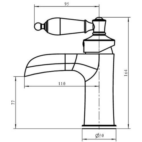 Купить купить смеситель для раковины, boheme vogue, хром арт. 221-mr-w