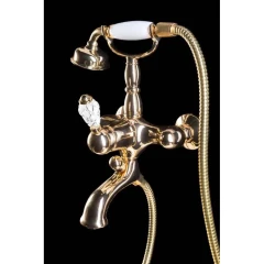 Смеситель для ванны, Boheme Crystal, золото арт. 283-CRST