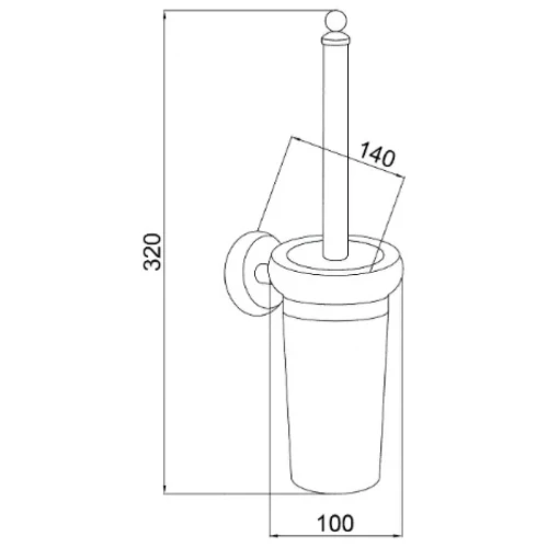 Купить купить ершик для унитаза, boheme palazzo bianco, золото арт. 10114