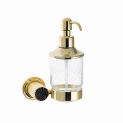 Дозатор для жидкого мыла, Boheme Royal Cristal, золото арт. 10932-G-B