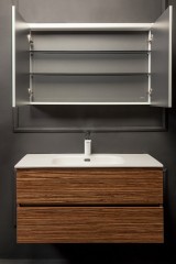 Зеркальный шкаф с подсветкой, Armadi Art Vallessi, зебрано арт. 547-Z