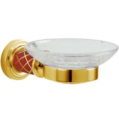 Мыльница, Boheme Murano, золото, рубиновый арт. 10903-R-G