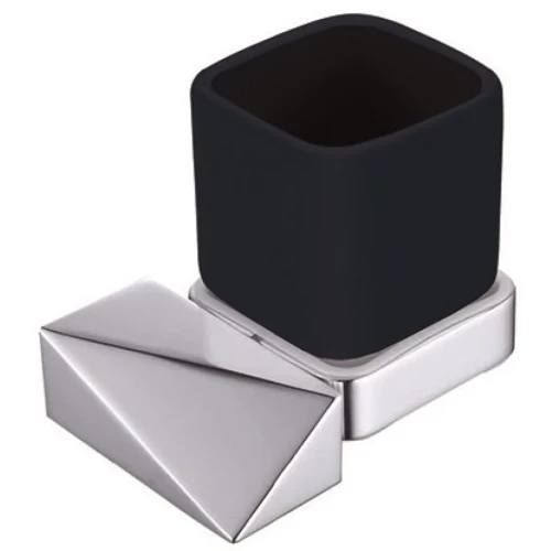 Купить купить стакан для зубных щеток, boheme new venturo, хром, черный арт. 10314-cr-b