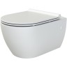 Купить купить унитаз подвесной с сиденьем микролифт, boheme bianca, белый арт. 963