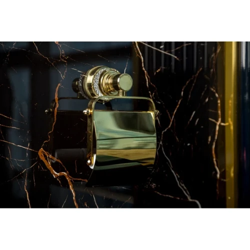 Купить купить держатель туалетной бумаги с крышкой, boheme aura, золото арт. 10241-g