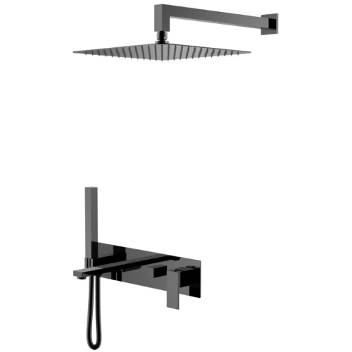 Купить купить душевая система, boheme qubic, оружейная сталь арт. 474-sgm