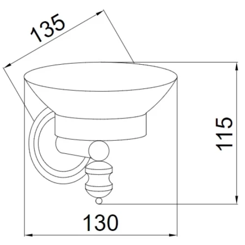 Купить купить мыльница bianco, boheme vogue, хром арт. 10133