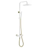 Купить купить душевая система с термостатом, boheme uno, белый, золото арт. 468-t-wg