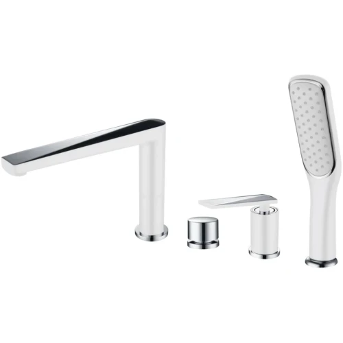 Купить купить смеситель на борт ванны, boheme venturo, белый, хром арт. 370-w