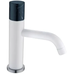 Смеситель для раковины, Boheme Stick, белый, черный арт. 121-W-MR-BLACK