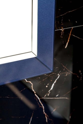 Купить купить зеркало с подсветкой, armadi art lucido, насыщенный синий арт. 567-bl