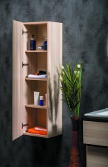 Шкаф пенал, подвесной, Armadi Art Capolda, light wood арт. 849-120-LW