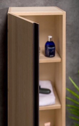 Купить купить шкаф пенал, подвесной, armadi art capolda, light wood арт. 849-120-lw