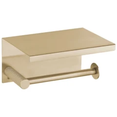 Держатель туалетной бумаги с полкой, Boheme Uno, золото арт. 10971-MG