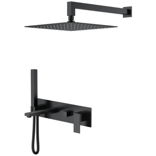 Купить купить душевая система, boheme qubic, черный арт. 474-b