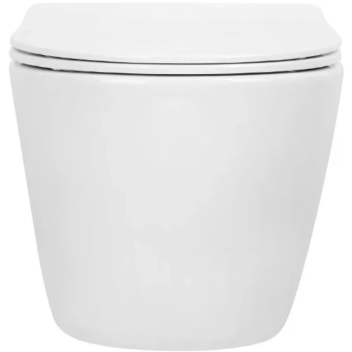 Купить купить унитаз подвесной, белый глянец c крышкой с функцией торнадо, boheme avva арт. 973-set-w