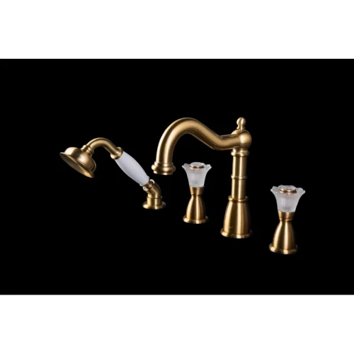 Купить купить смеситель на борт ванны, boheme camelia, бронза арт. 391-camelia