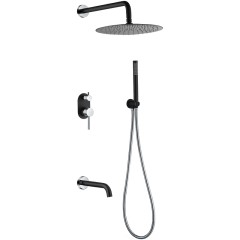 Душевая система, Boheme Uno, черный арт. 464-2-BCR