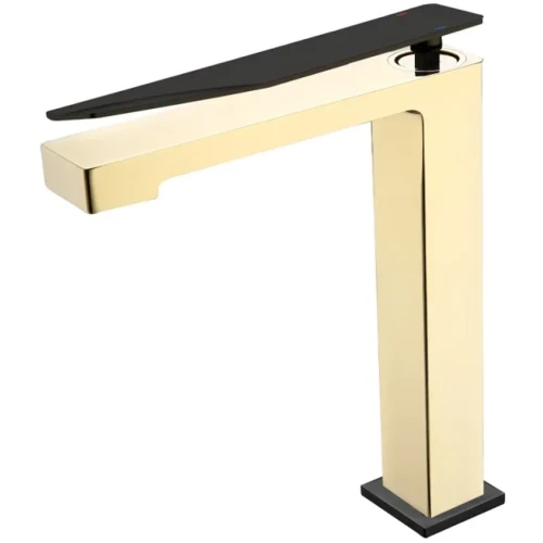 Купить купить смеситель для раковины, boheme q, золото, черный арт. 142-gb.2