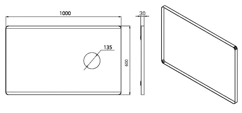 Купить купить зеркало с подсветкой с сенсорным выключателем, armadi art vallessi, алюминий, стекло арт. 541