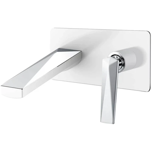 Купить купить смеситель для раковины, boheme venturo, белый, хром арт. 375-w