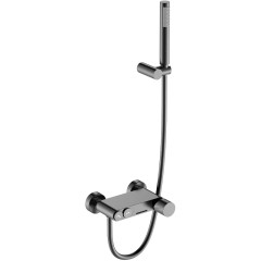 Смеситель для ванны gun metall c ручкой diamond, Boheme Stick, арт. 123-GM