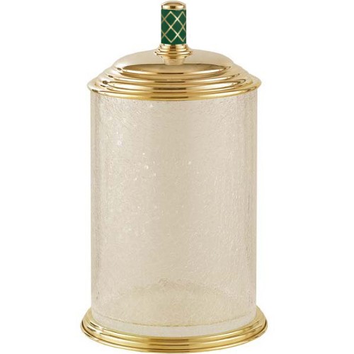 Купить купить ведро для мусора, boheme murano, золото, бирюзовый арт. 10914-gr-g