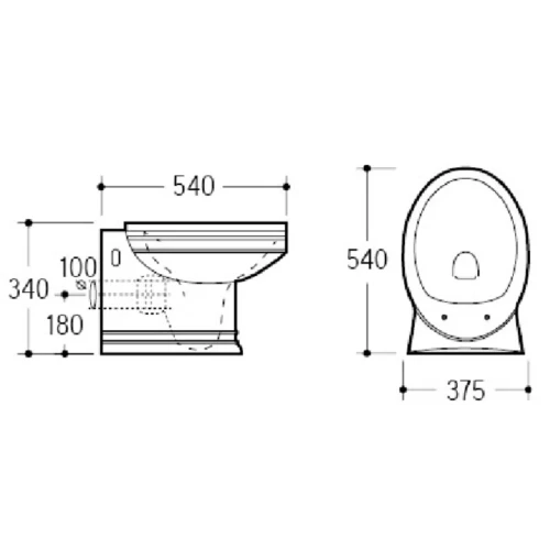 Купить купить унитаз подвесной без сиденья, boheme puro, белый арт. 954