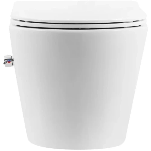 Купить купить унитаз подвесной с функцией биде, белый глянец c крышкой с функцией торнадо, boheme avva арт. 973-set-2-w