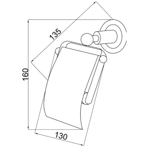 Купить купить держатель туалетной бумаги с крышкой, boheme murano cristal, хром арт. 10901-crst-ch