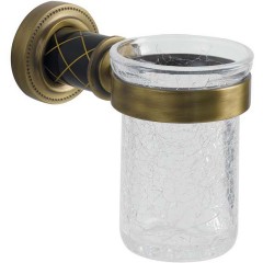 Стакан для зубных щеток, Boheme Murano, бронза, черный арт. 10904-B-BR