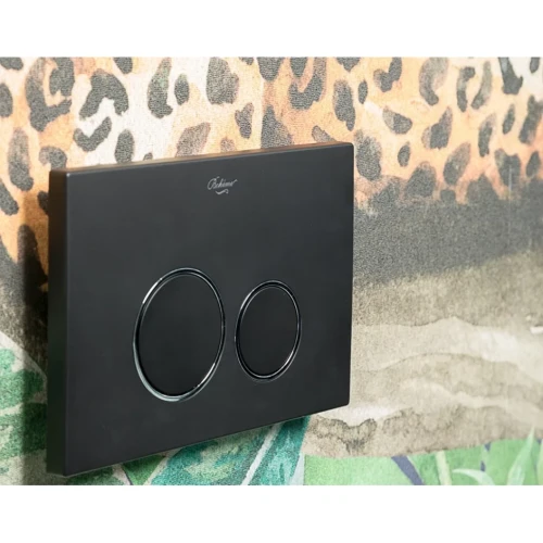 Купить купить клавиша смыва, boheme, черный, хром арт. 662