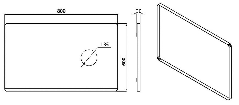 Купить купить зеркало с подсветкой с сенсорным выключателем, armadi art vallessi, алюминий, стекло арт. 542