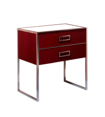 Тумба под раковину, Armadi Art Monaco, бордо, хром арт. 866-080-RCR