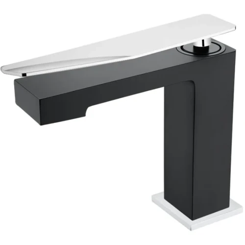 Купить купить смеситель для раковины, boheme q, черный, хром арт. 141-bcr.2