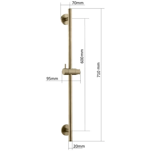 Купить купить душевая штанга, boheme uno, бронза арт. 420-br