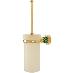 Ершик для унитаза, Boheme Murano, золото, бирюзовый арт. 10913-GR-G