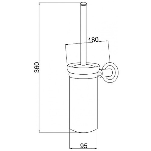 Купить купить ершик для унитаза, boheme murano, золото, бирюзовый арт. 10913-gr-g