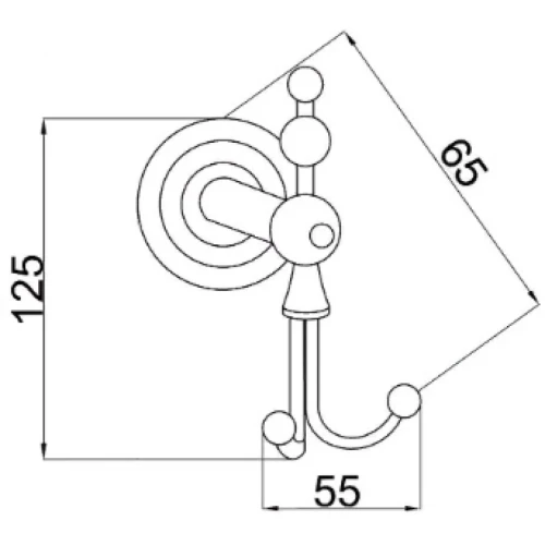 Купить купить двойной крючок, boheme imperiale, золото арт. 10406