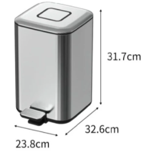 Купить купить ведро для мусора, boheme q, нержавеющая сталь арт. 10948-c