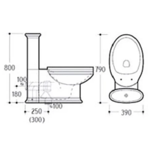 Купить купить унитаз с бачком, напольный, boheme puro арт. 959