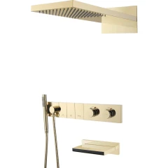 Душевая система с термостатом, Boheme Zodiac, золото арт. 133-2-G